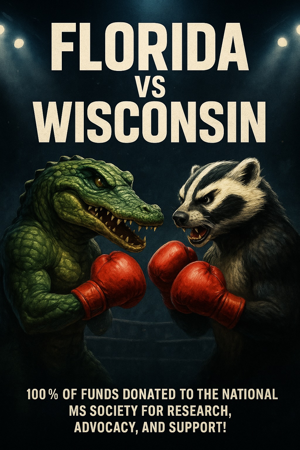 Florida vs Wisconsin Fundraising Challenge - Epic battle between alligator and badger